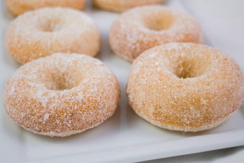 Homemade Baked Sugar Donuts - Brooklyn Farm Girl