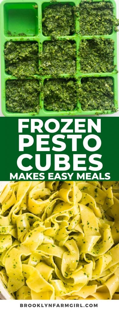 Making your own Frozen Pesto Cubes will save you from buying jar after jar of storebought pesto and wasting your garden herbs. Use the cubes for months to add an herbaceous flair to your dinner recipes!