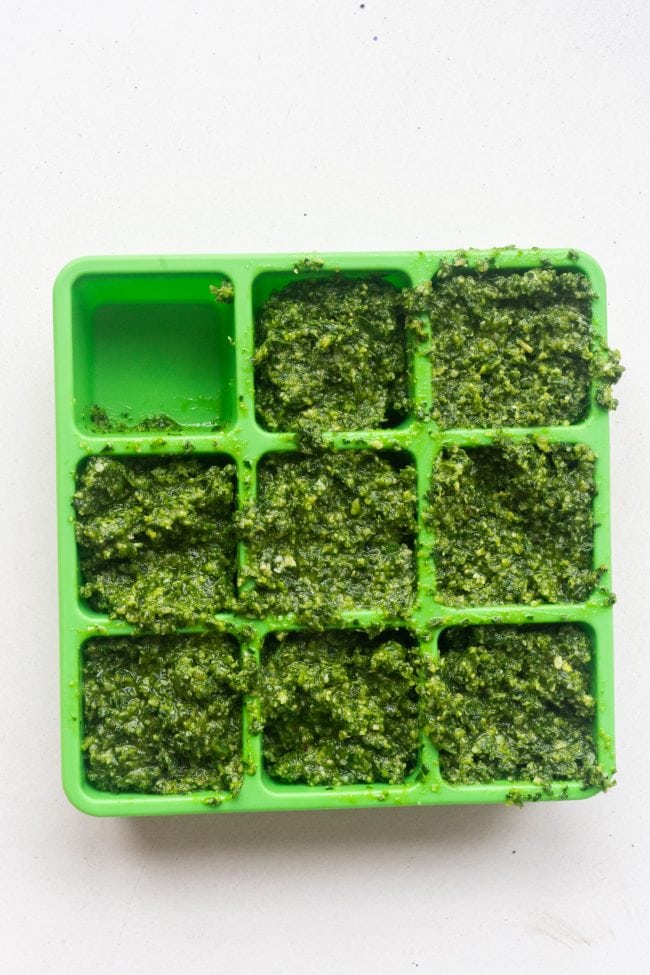 Frozen Pesto Cubes Brooklyn Farm Girl