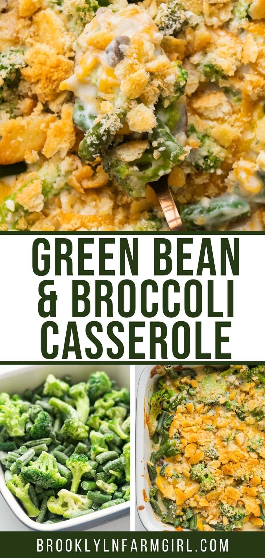 Green Bean Broccoli Casserole (With Frozen Vegetables) - Brooklyn Farm Girl