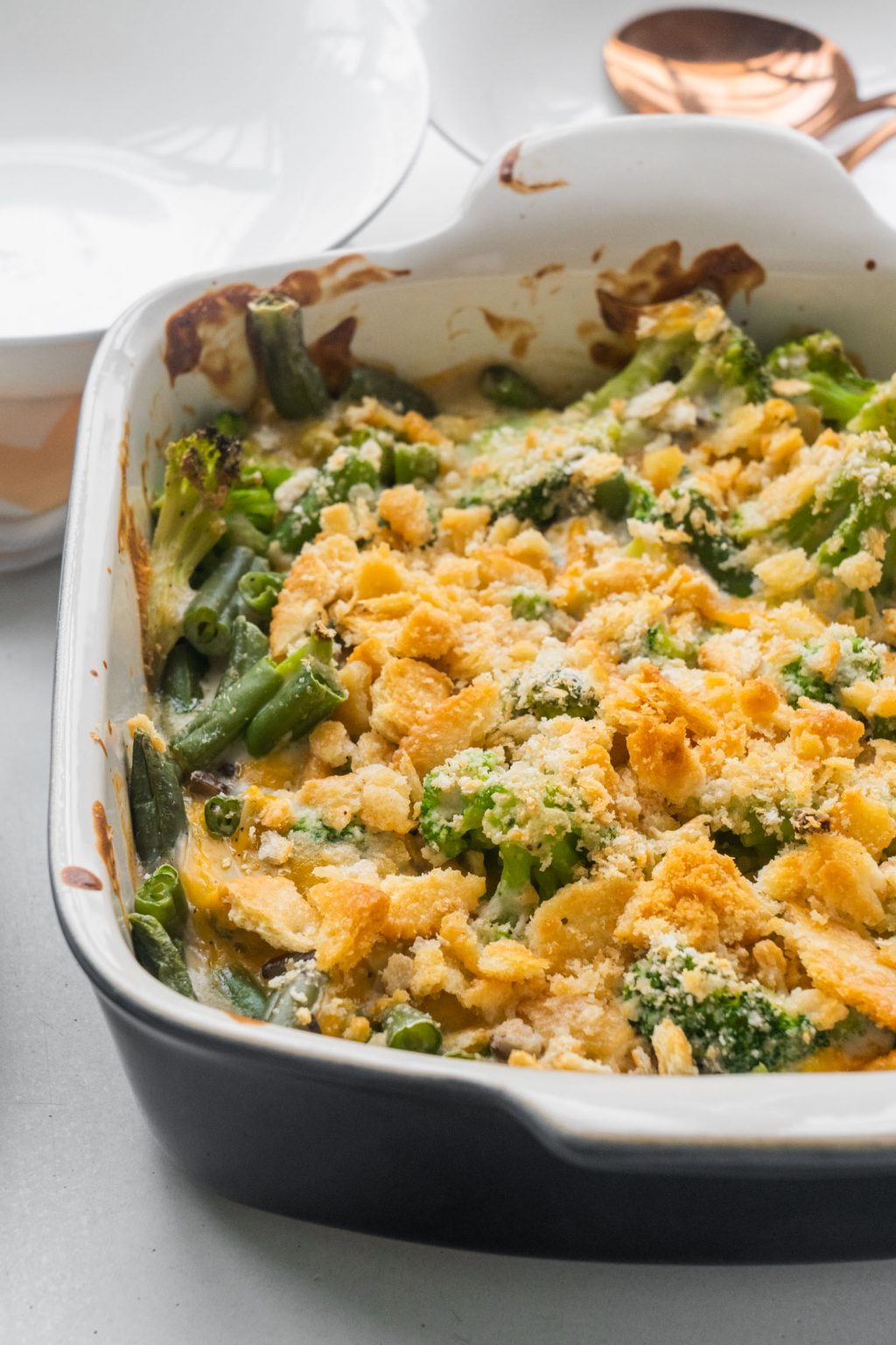 Green Bean Broccoli Casserole (With Frozen Vegetables) Brooklyn Farm Girl