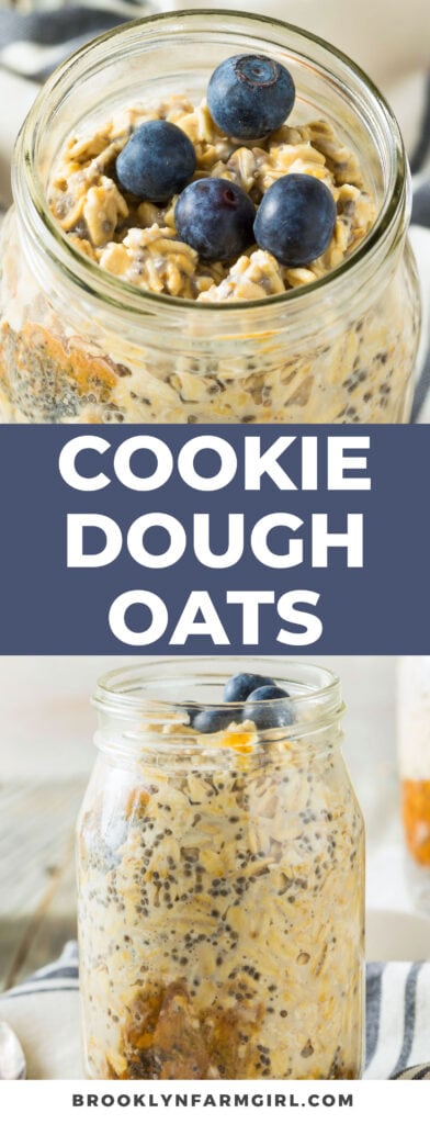 Do you love cookie dough? This Cookie Dough Overnights Oats recipe is full of flavor for a healthy breakfast or snack! Easy and quick to make!