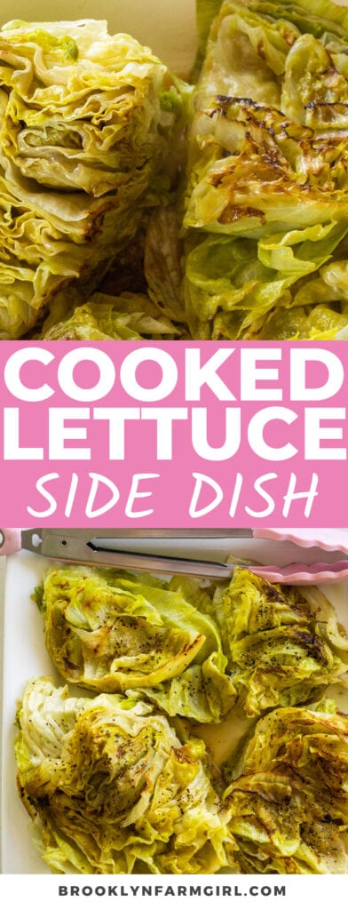 This Cooked Lettuce (in Chicken Broth) recipe transforms regular raw lettuce into a deeply flavorful side dish! The leaves soak up tons of flavor as they saute in garlic and broth, leaving you with an addictive, savory, and smoky meal.