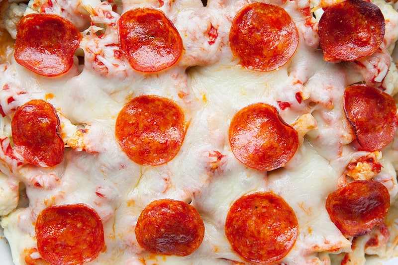 Pepperoni Pizza Cauliflower Casserole Brooklyn Farm Girl