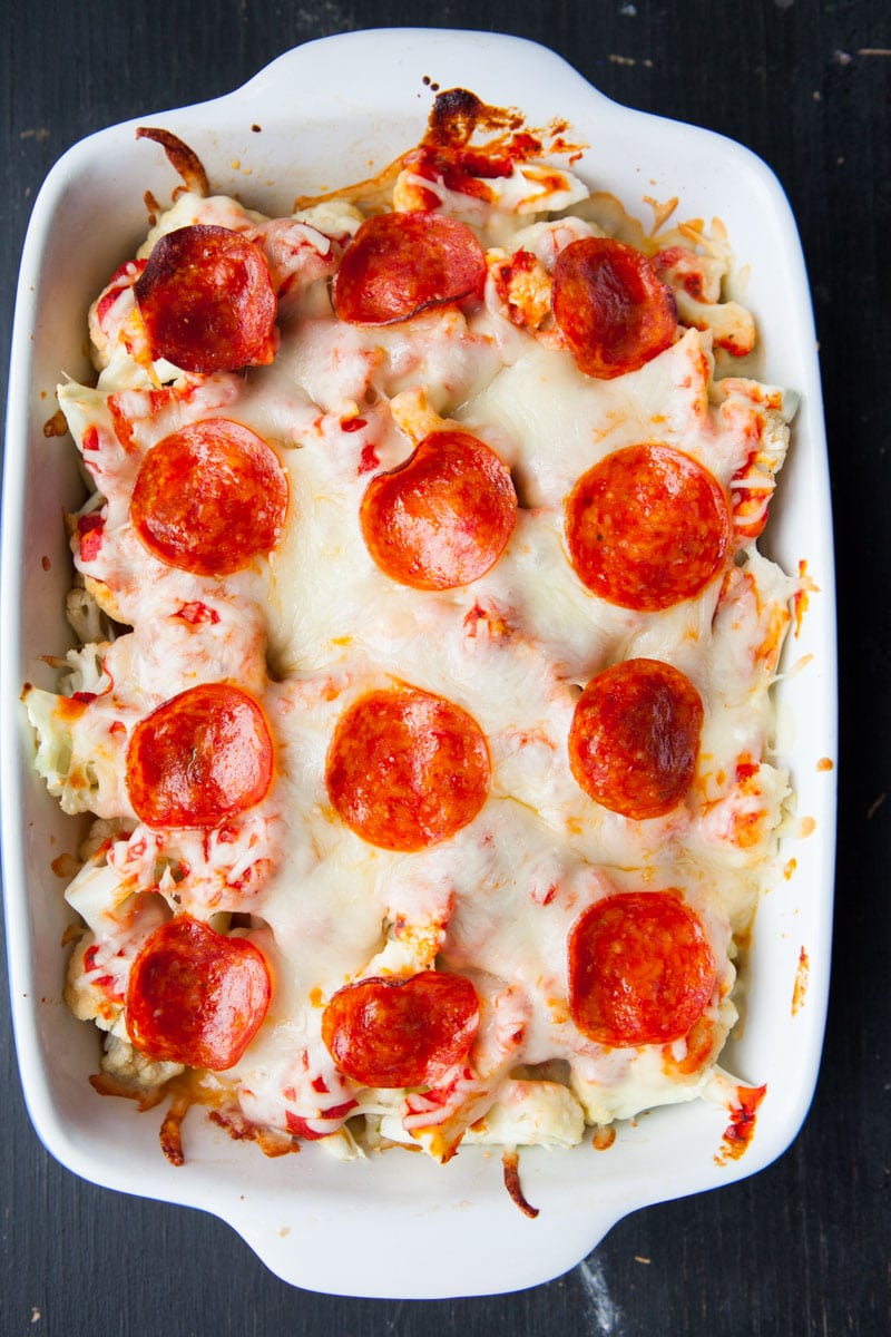 Pizza Casserole with Cauliflower Brooklyn Farm Girl