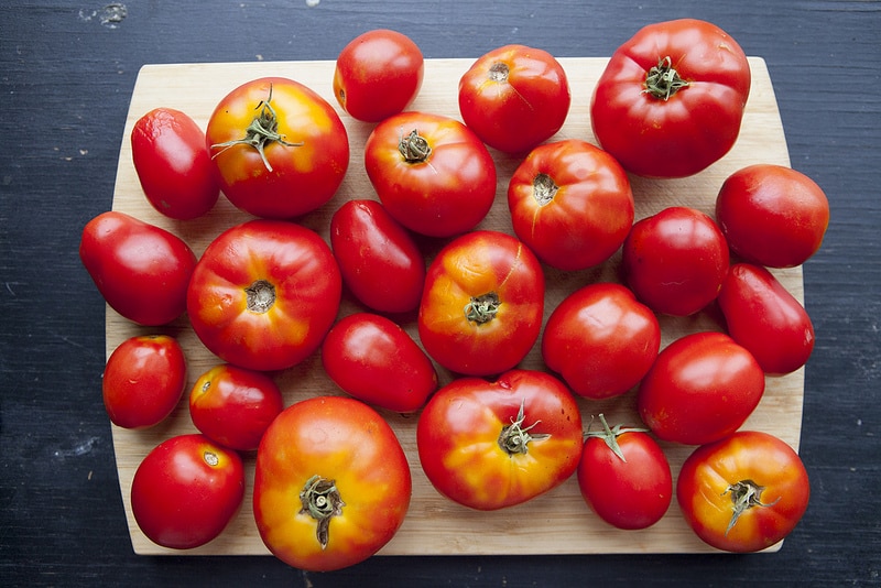 The BEST Stewed Tomatoes Ever recipe!  This easy to make recipe simmers tomatoes for 30 minutes to make homemade stewed tomatoes that can be served as a dinner side dish or can be canned.  This how to make recipe shows you how easy they are to make! Find out why everyone considers them THE BEST!   We always use this as a canning recipe for our Summer garden tomatoes! 