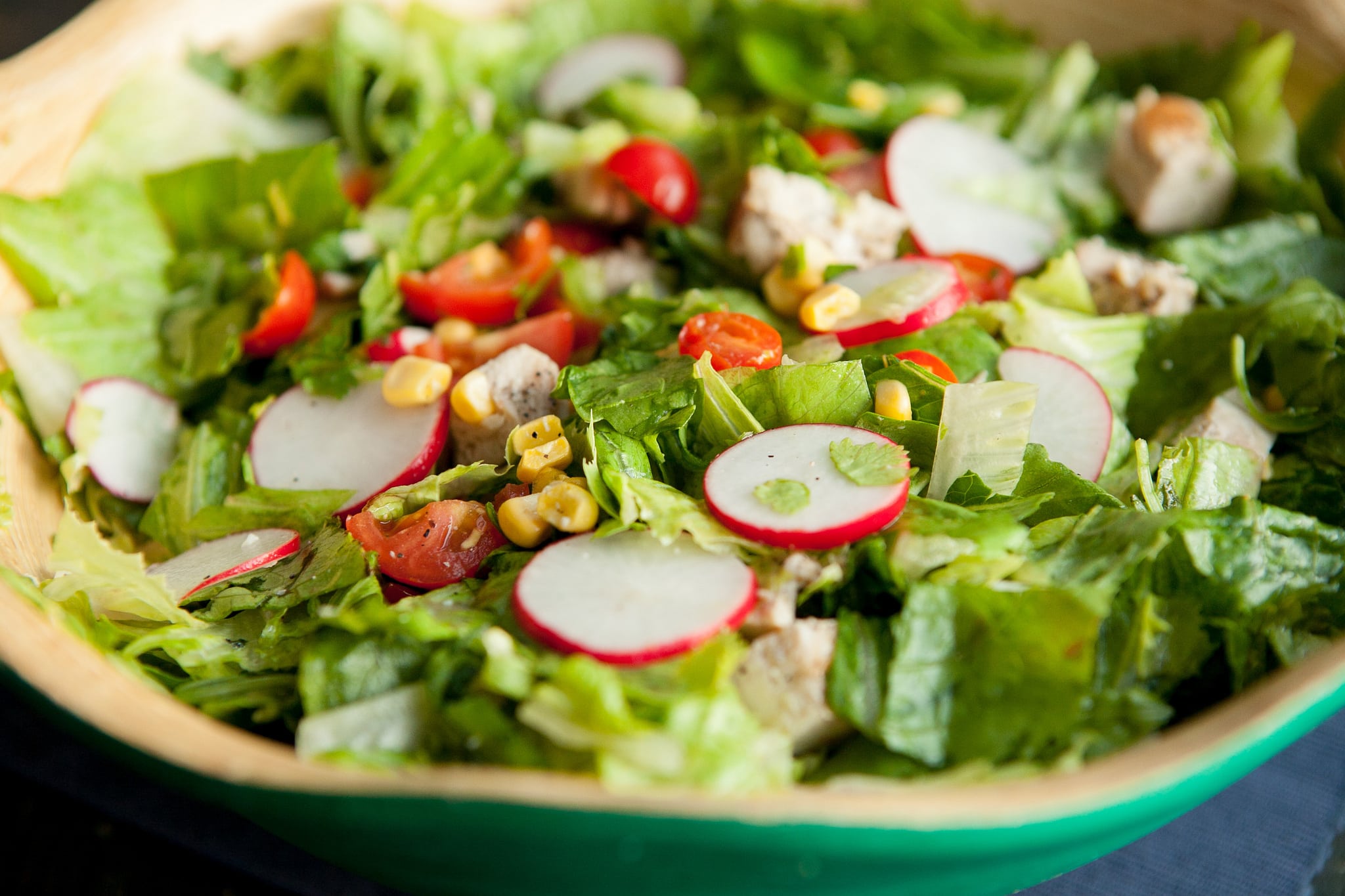 Chopped Mexican Chicken Salad is a quick and healthy recipe that uses fresh ingredients.  You can serve it as a main or side dish. 