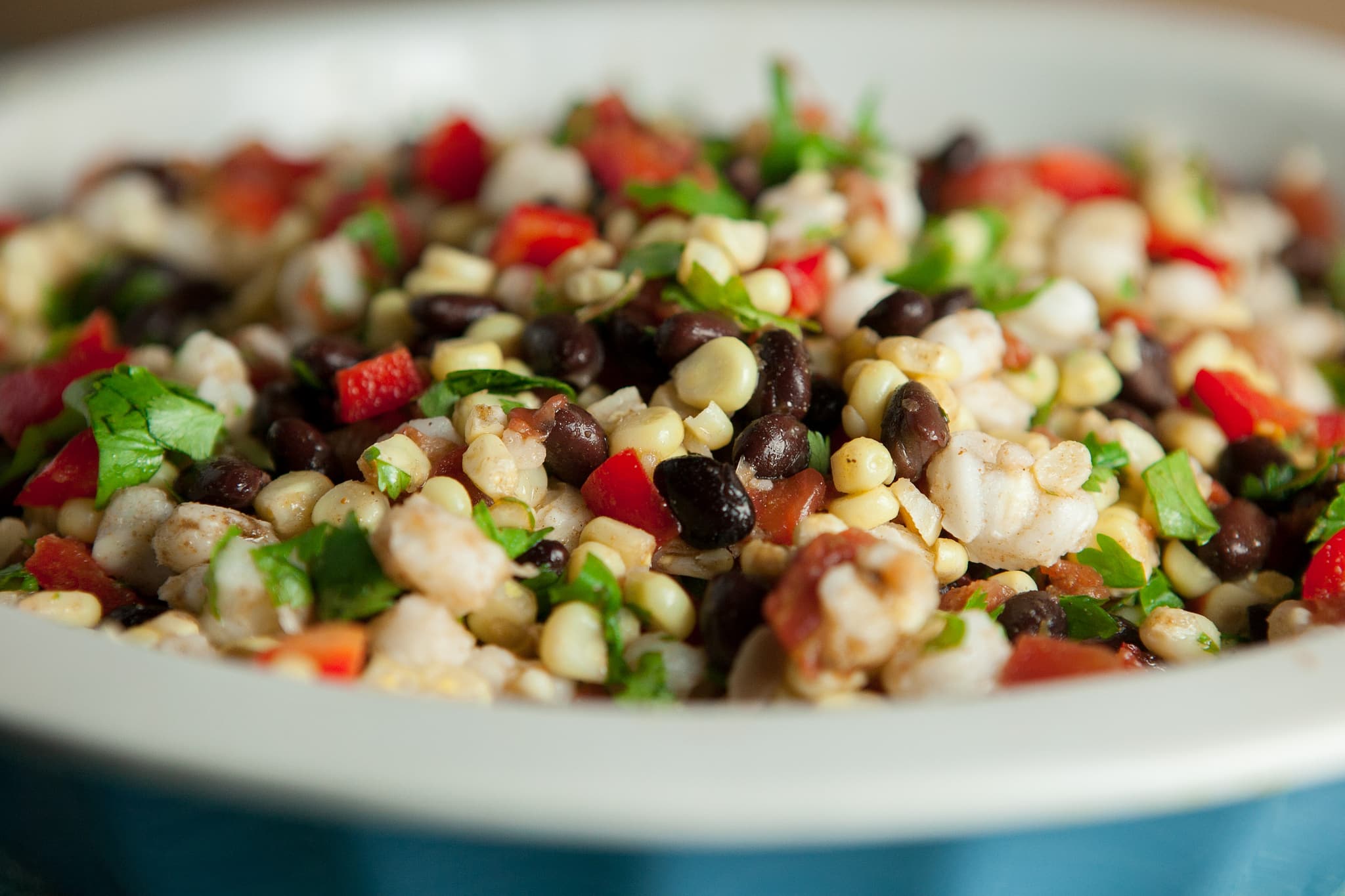 Fresh Mexican Corn Salad - it's a quick and delicious recipe using fresh ingredients!