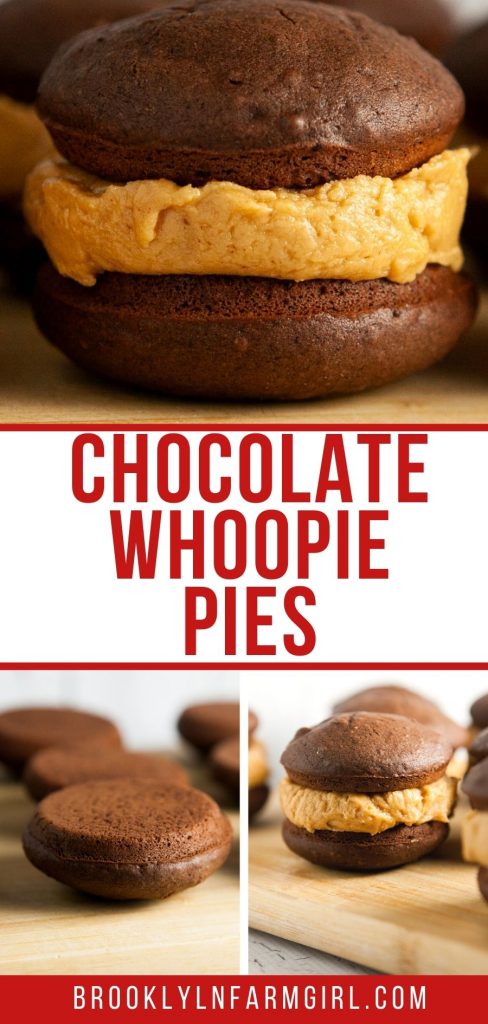 Chocolate Peanut Butter Whoopie Pies - Beyond the Butter