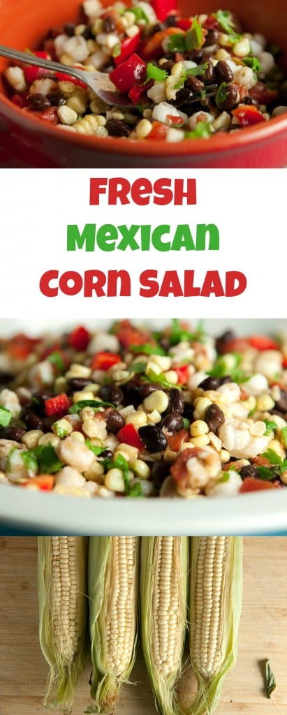 Fresh Mexican Corn Salad - it's a quick and delicious recipe using fresh ingredients!