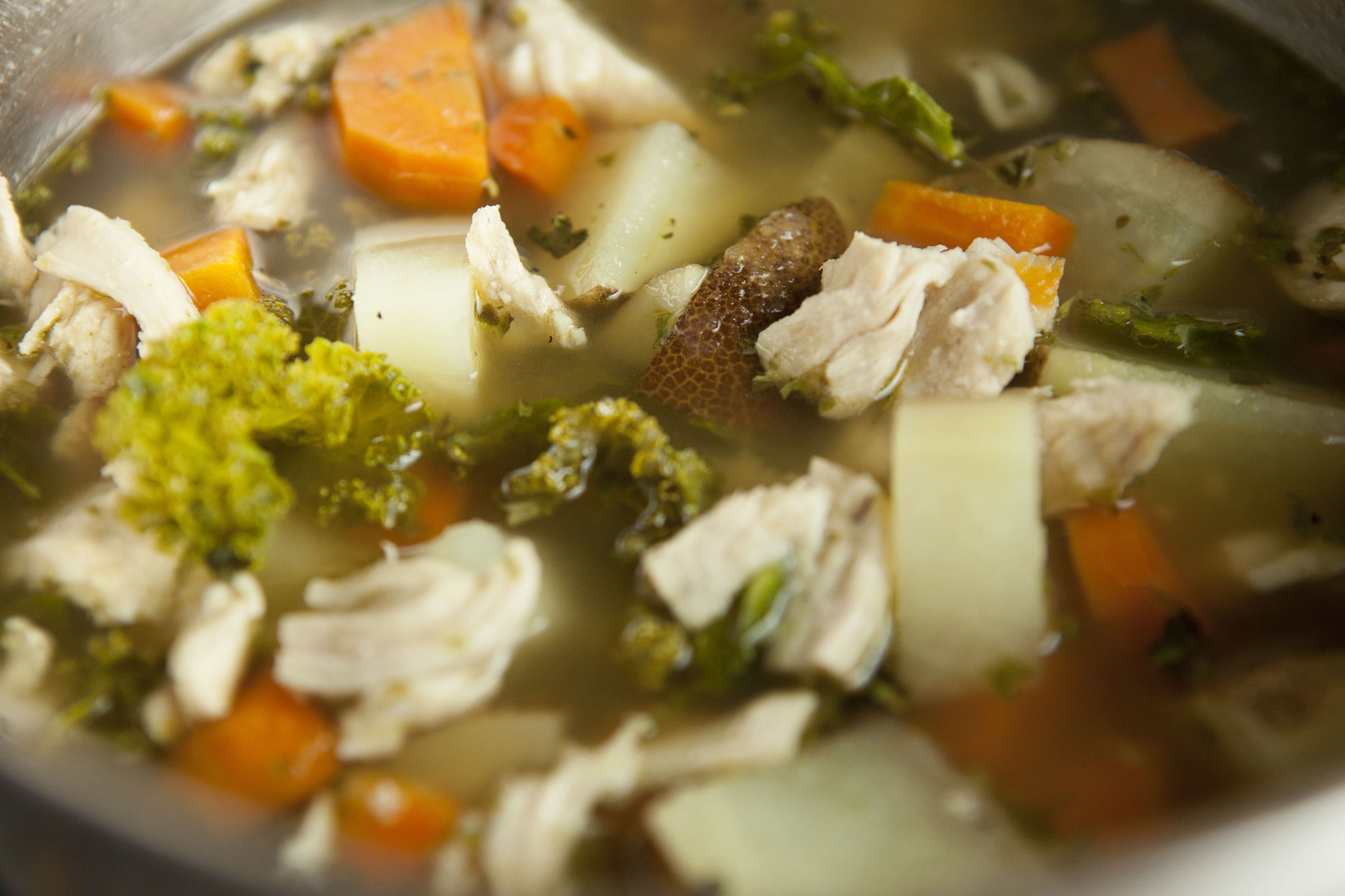 A easy Chicken Vegetable Soup recipe that is ready in 35 minutes. This is my family's favorite Winter soup that uses fresh vegetables! We use Instant Potatoes to make the broth more creamy!