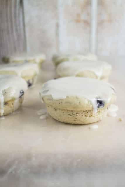 Blueberry Lemon Glazed Muffin Top Donuts_2