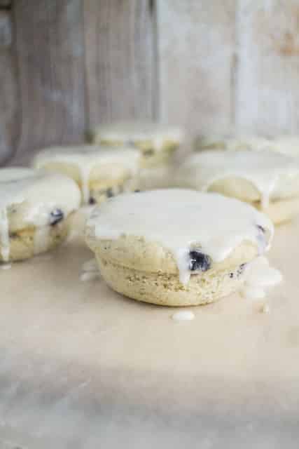 Blueberry Lemon Glazed Muffin Top Donuts_3