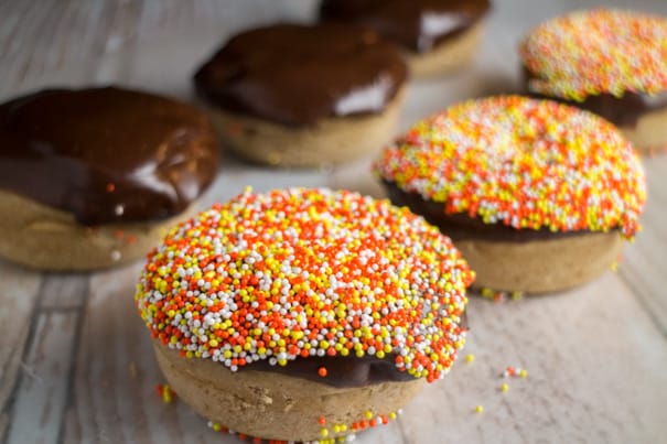 Dandelion Tea Donuts With Chocolate Frosting recipe.  Dandelion tea is filled with healthy benefits so enjoy these donuts for breakfast or dessert.  Includes a dairy free donut recipe too. 