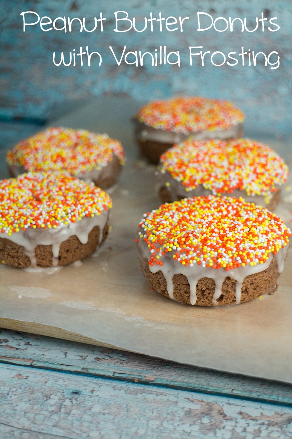 Peanut Butter Donuts With Vanilla Frosting Brooklyn Farm Girl