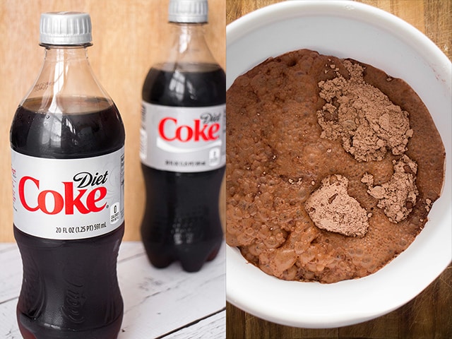 Easy to make Diet Coke Brownies recipe that only require 3 ingredients. These chocolate brownies are so fudgy