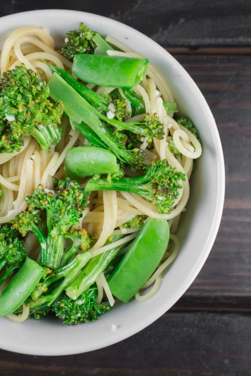 This Broccoli Spaghetti Pasta dish is great because it's quick, easy, fresh and full of flavor. 