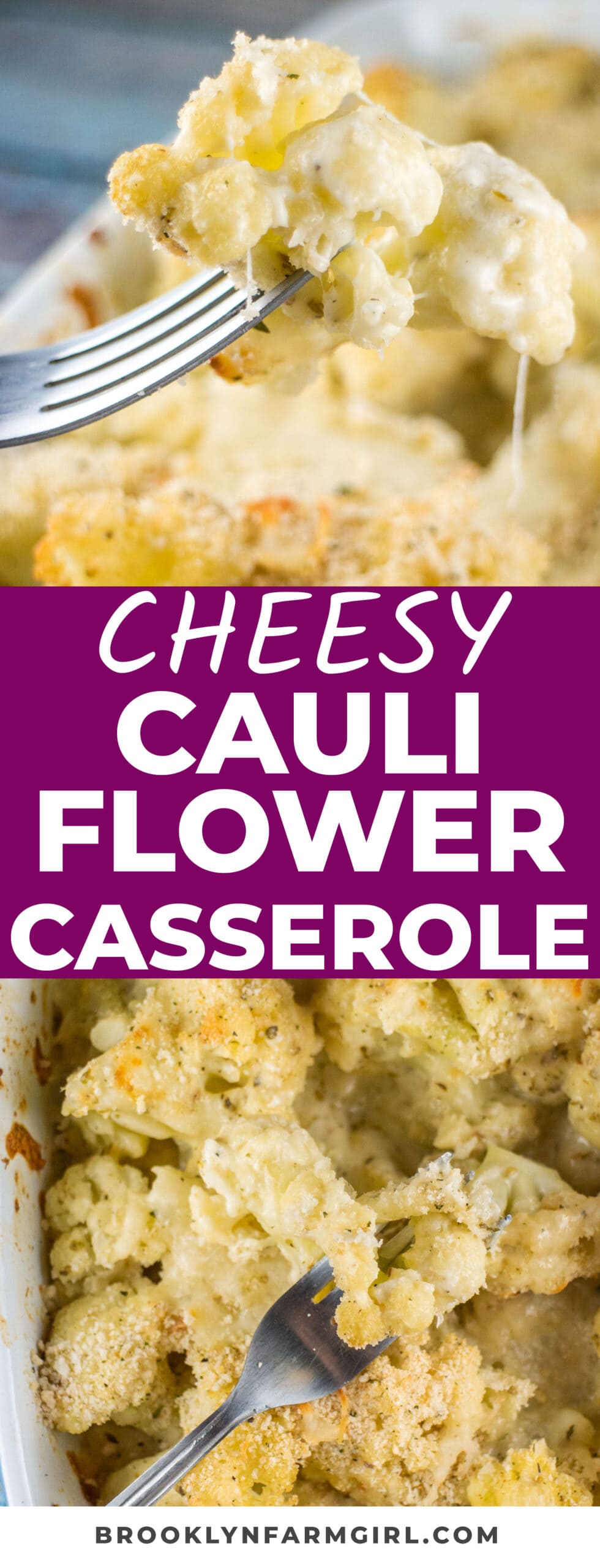 Cauliflower Casserole with Mozzarella Cheese Brooklyn Farm Girl