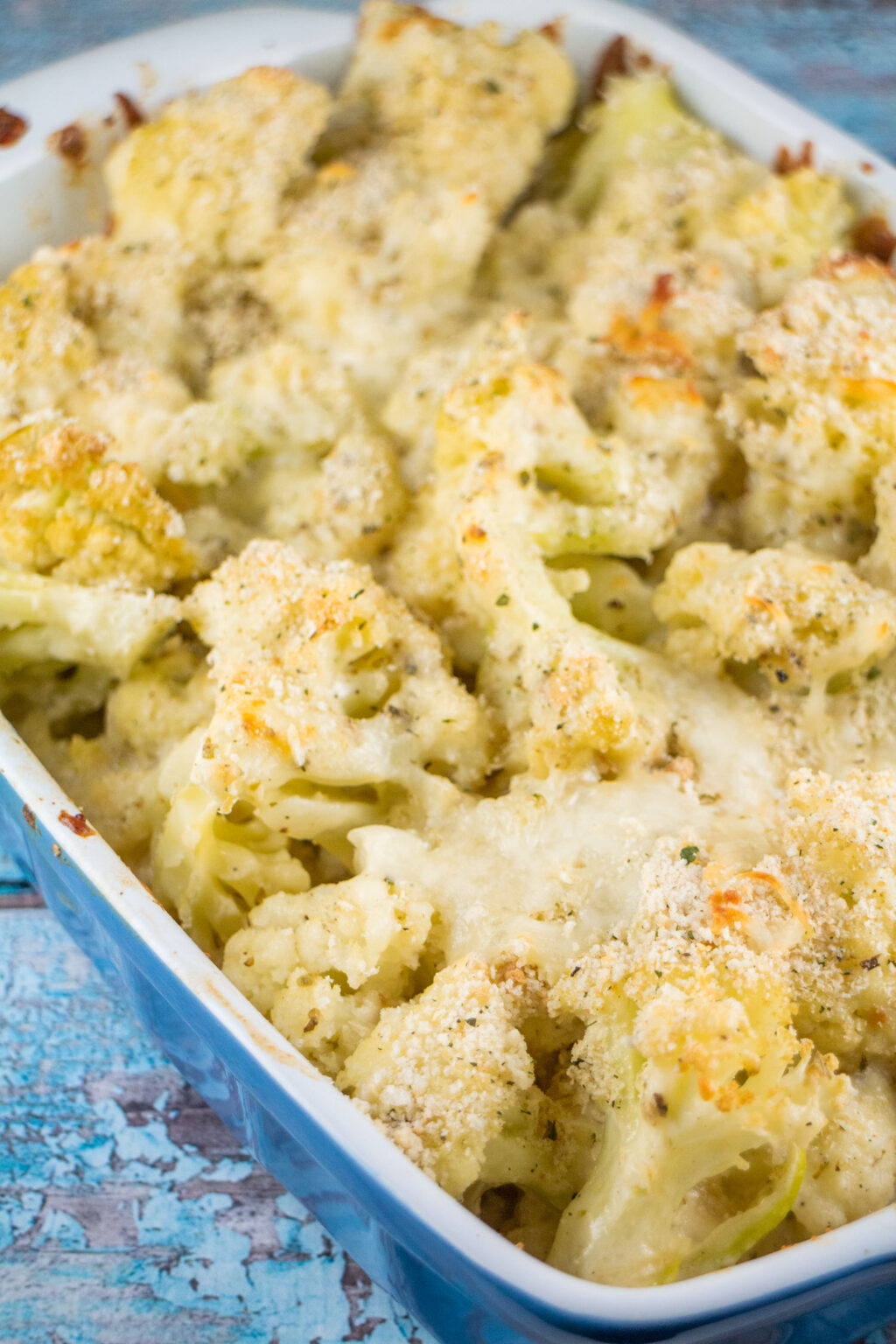 Cauliflower Casserole with Mozzarella Cheese Brooklyn Farm Girl