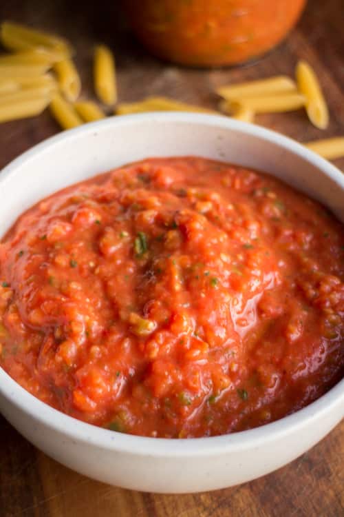 Oven Roasted Beef Tomato Sauce is the perfect spaghetti sauce recipe. It's great to use with beef or heirloom tomatoes.