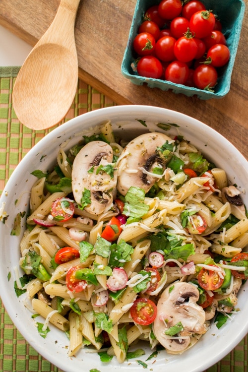 Summer Fresh Pasta Salad - Brooklyn Farm Girl