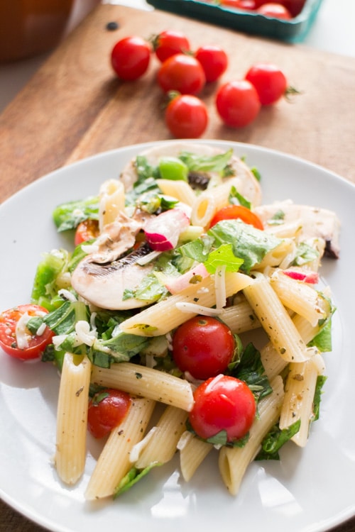 Summer Fresh Pasta Salad - Brooklyn Farm Girl