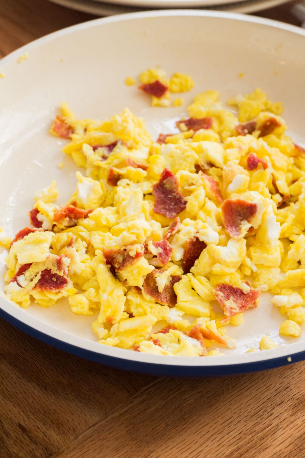 Scrambled Eggs With Bacon - Brooklyn Farm Girl