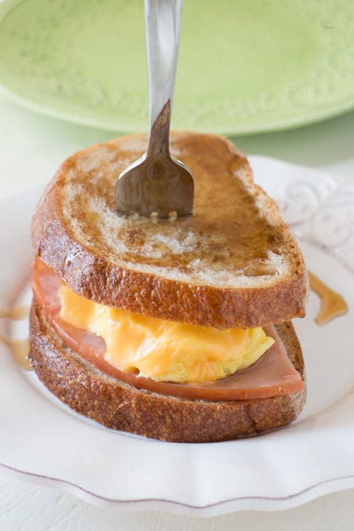 2 MINUTE MAPLE SYRUP BREAKFAST SANDWICH Brooklyn Farm Girl