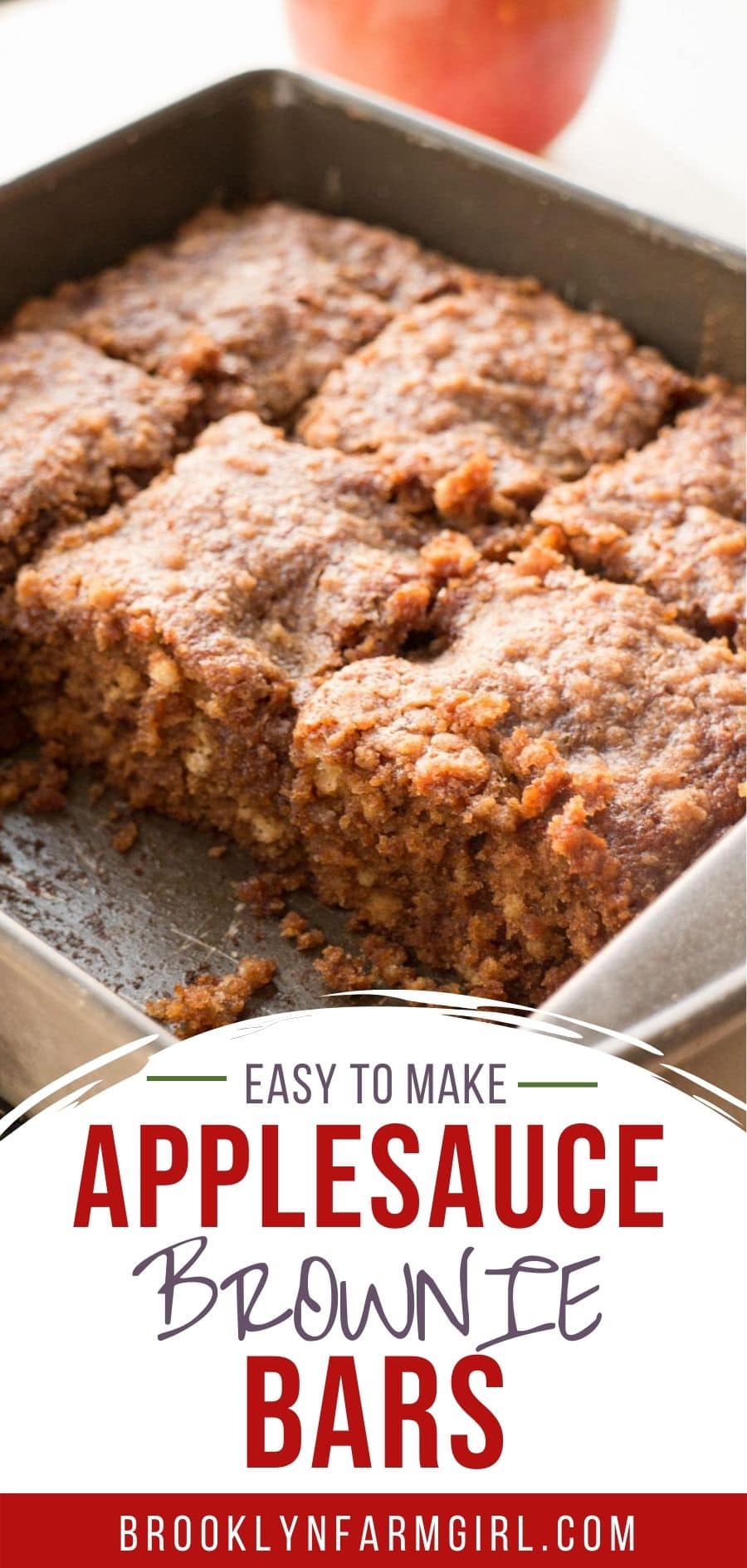Applesauce Brownie Bars Brooklyn Farm Girl