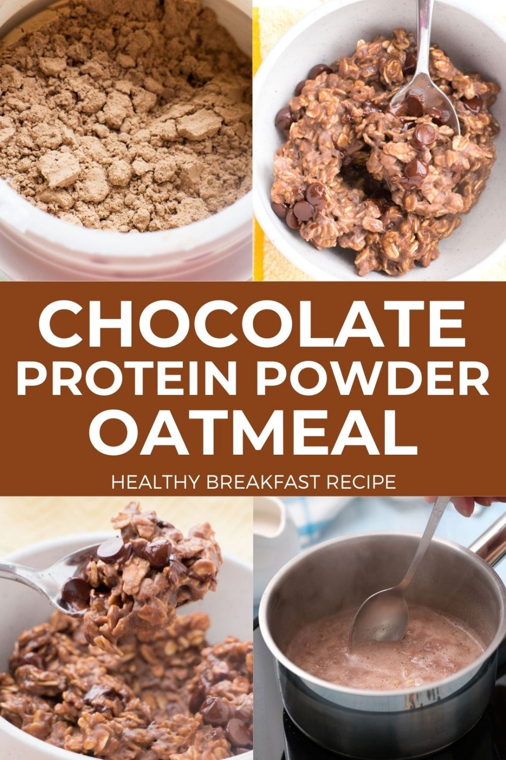 Chocolate Protein Powder Oatmeal Healthy breakfast recipe!