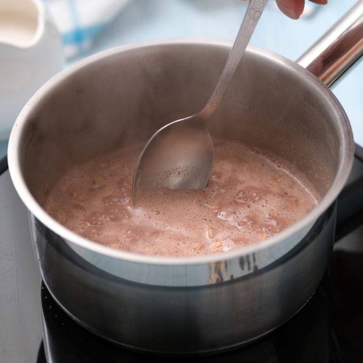 Chocolate Protein Powder Oatmeal Healthy breakfast recipe!