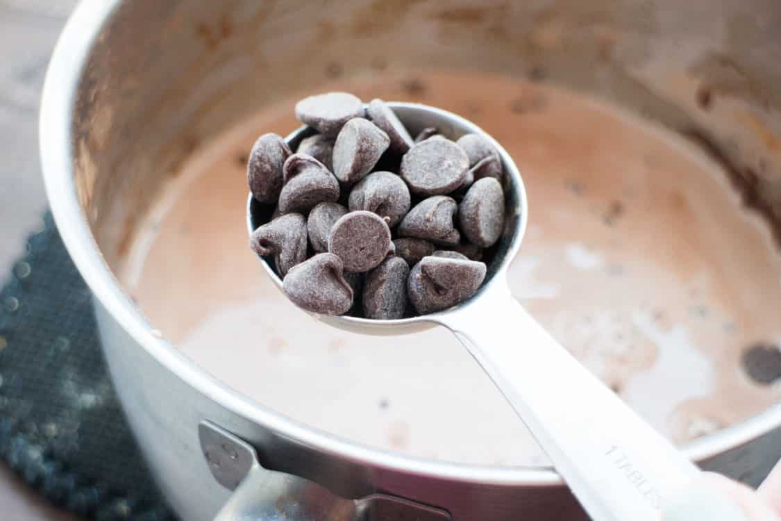 Double Chocolate Sea Salt Hot Cocoa is a rich and creamy hot chocolate recipe! Just a sprinkle of sea salt on top helps balance out the double chocolate. Chocolate Lovers, this recipe is for you!