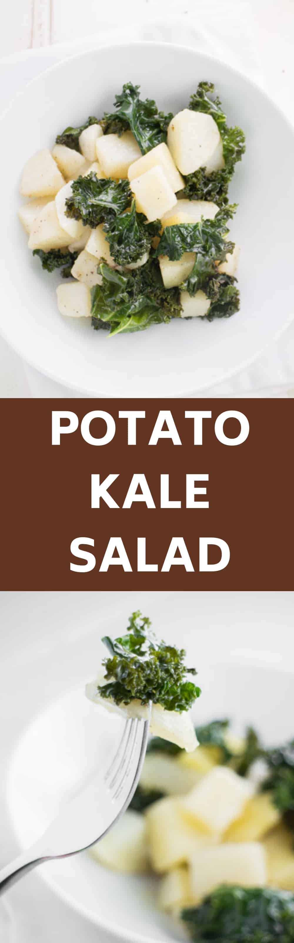 This easy recipe for Simple Potato Kale Salad is one of my favorite healthy meals or side dishes. The ingredients are straightforward: potatoes, kale, and olive oil – that’s it! Paleo, Whole30-compliant, and vegan friendly.