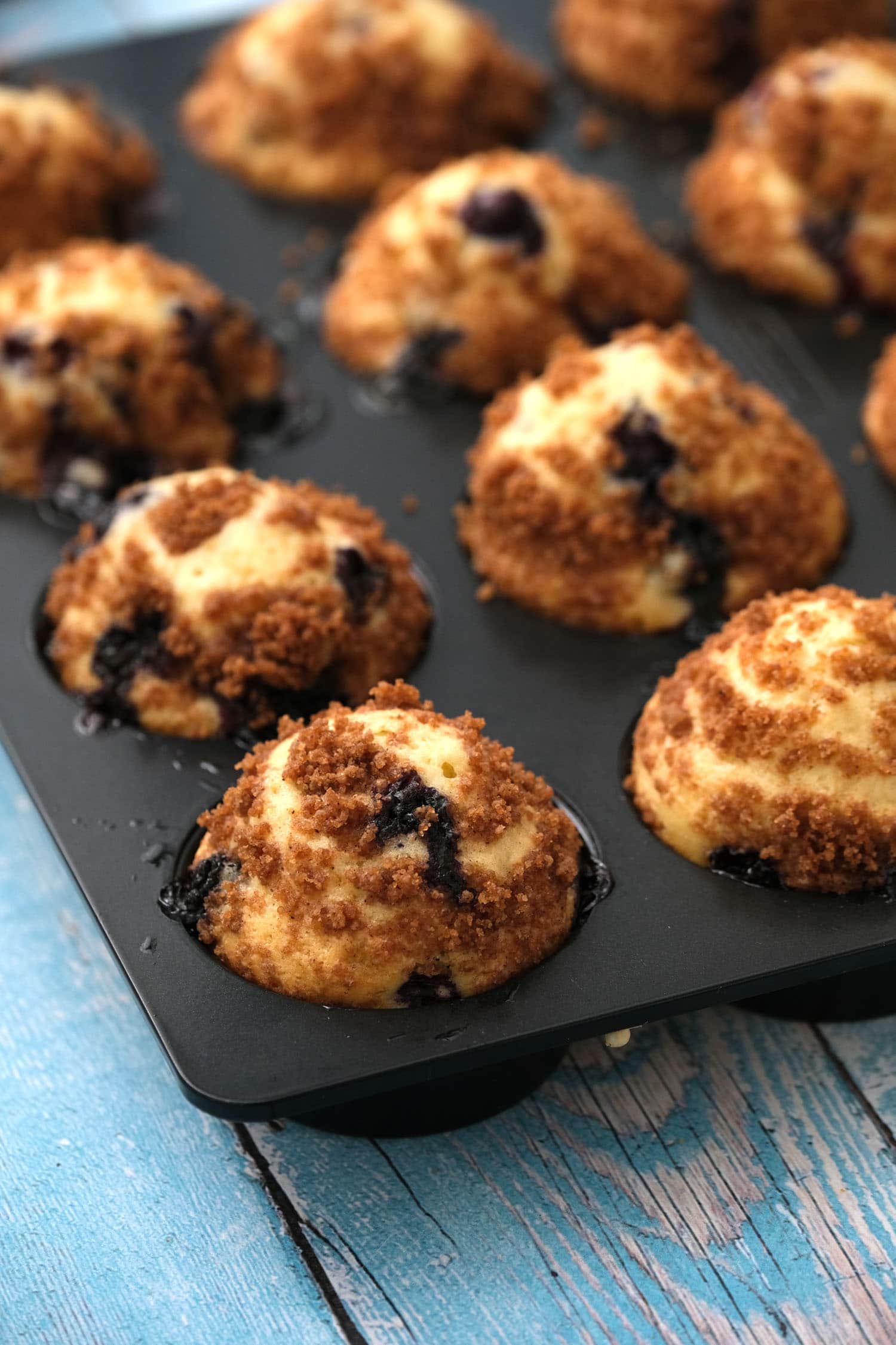 Easy Mini Blueberry Muffins - Brooklyn Farm Girl