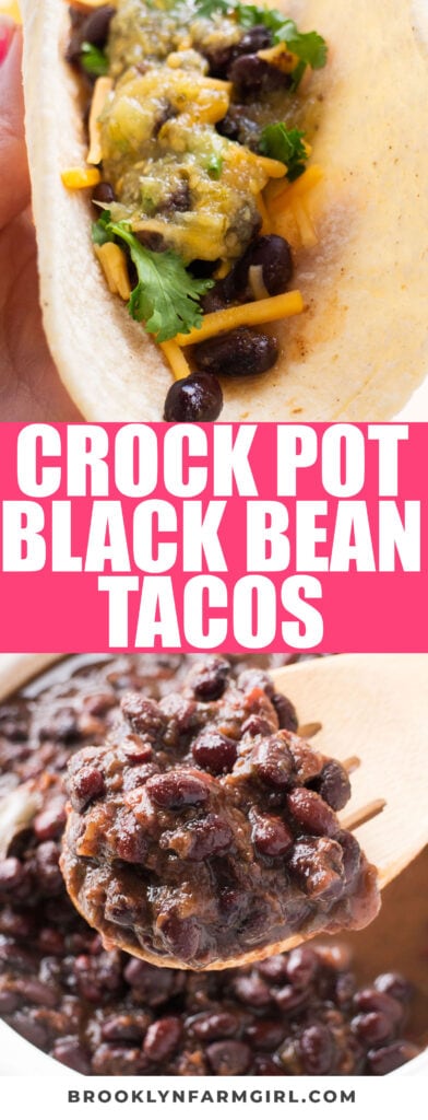 Slow Cooker black beans is an easy recipe made with dried beans. Serve this cheap $5 meal on tortillas for healthy black bean tacos. Ready in 4 hours.