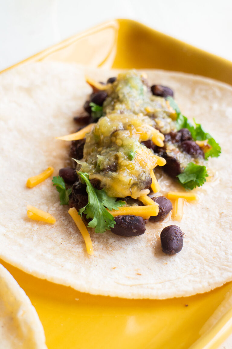 Slow Cooker Black Beans (for tacos) Brooklyn Farm Girl