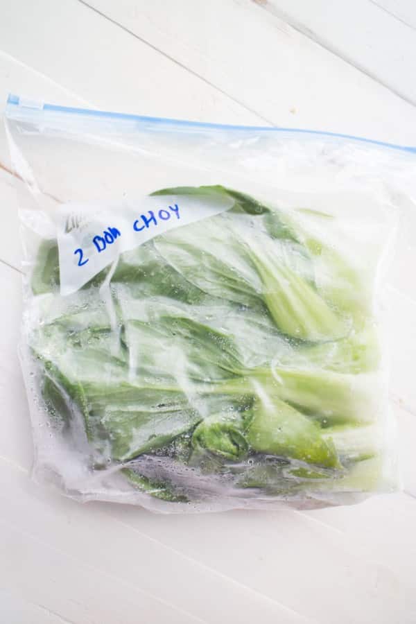 How To Freeze Bok Choy Whole To Use in Udon Soup Brooklyn Farm Girl