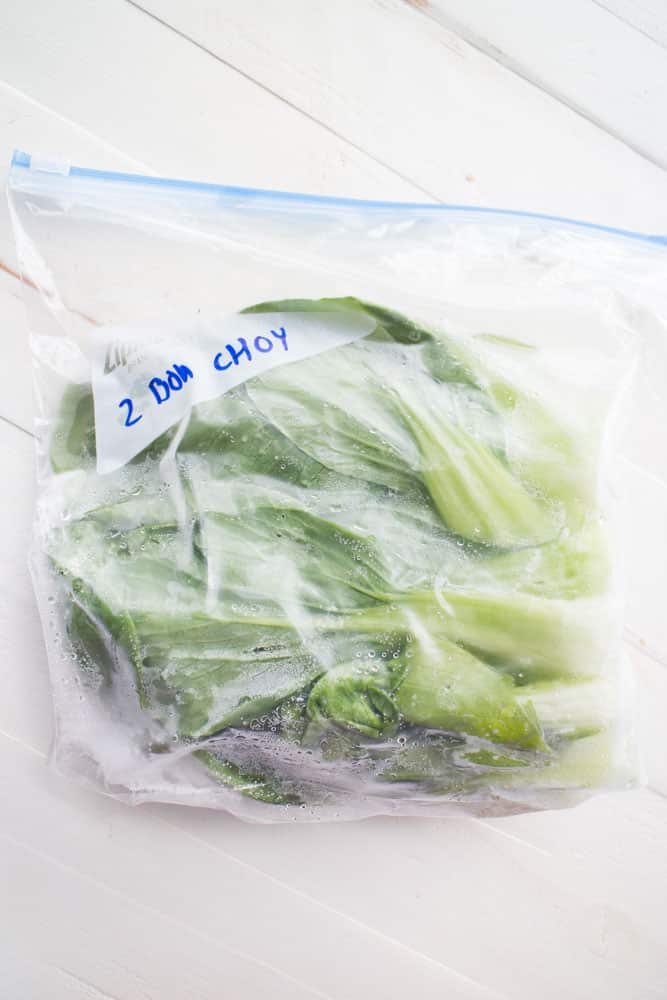 If you have too much bok choy, don't worry, you can freeze it. Follow these steps to freeze bok choy whole so you can use in udon noodle soups for months to come!