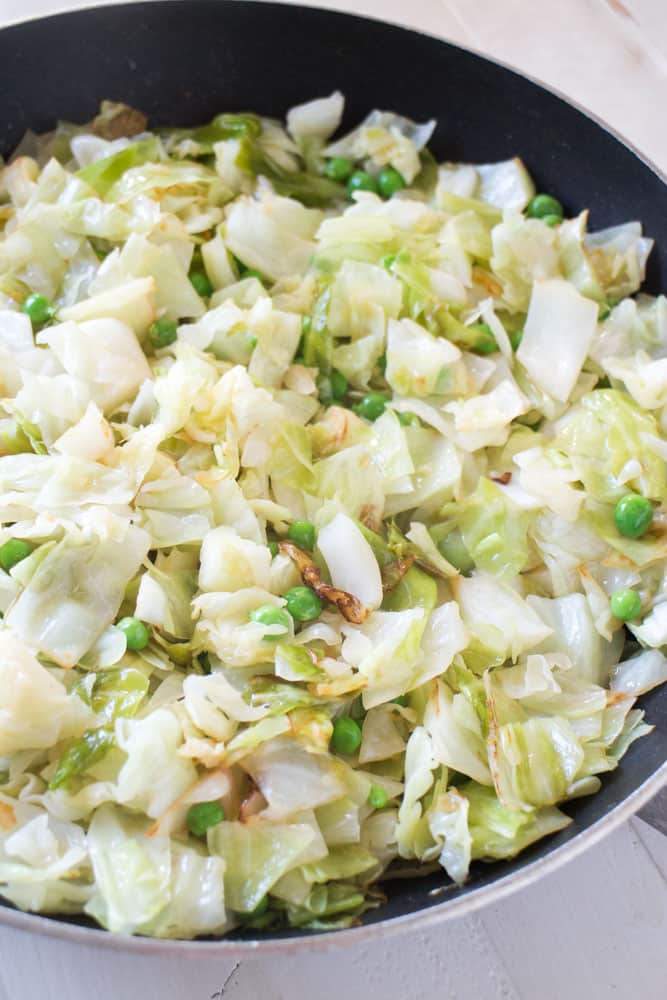 Sauteed Cabbage in Pan