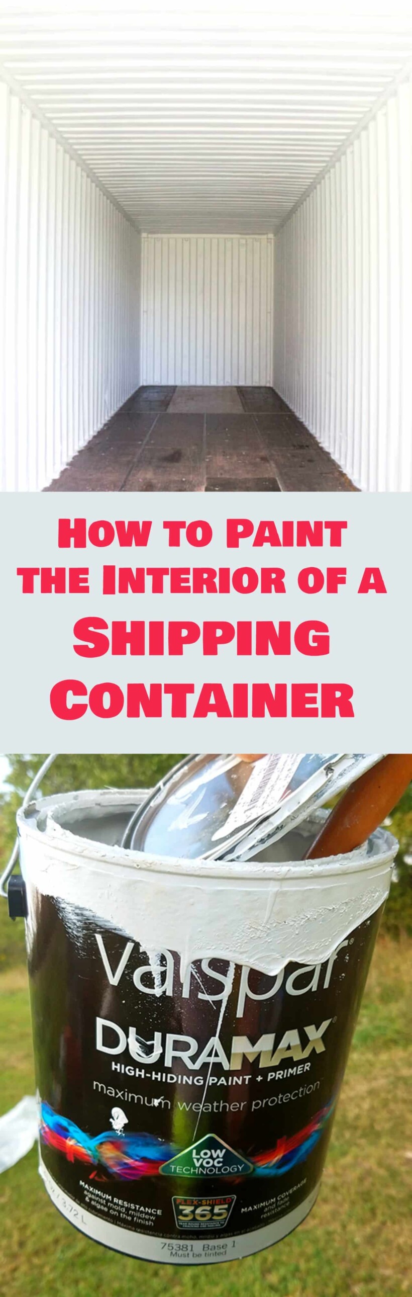 P+M Upstate Adventure: Painting the Interior of the Shipping Container ...