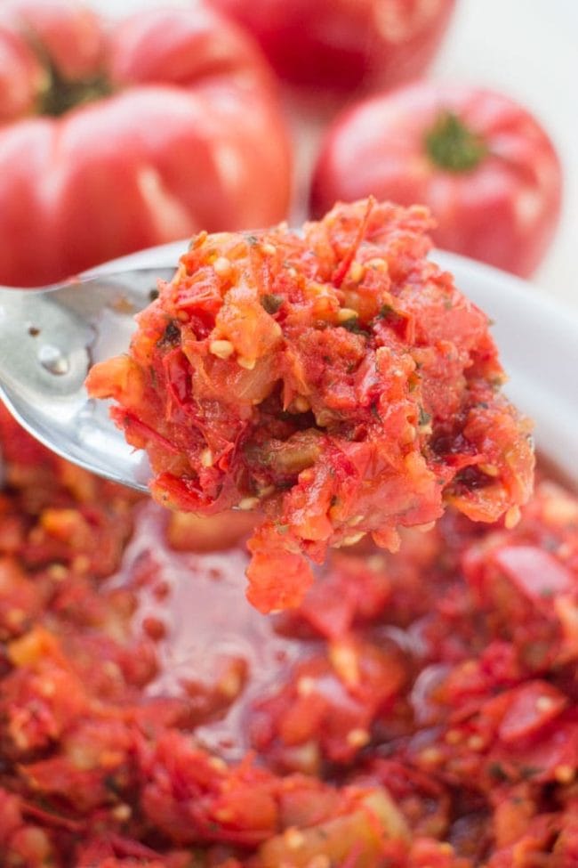 Marinated Overnight Italian Diced Tomatoes Brooklyn Farm Girl