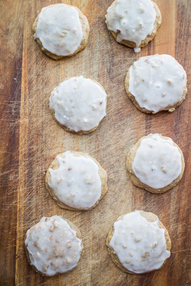 Chewy yummy Frosted Cucumber Cookies are classic tasting cookies but made with 1 cup grated cucumber to add some nutrients! The cookies are soft and you will fall in love with the frosting on top! It's the perfect cookie to make for your family! 