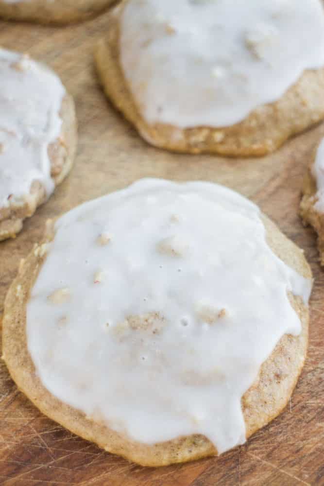 Chewy yummy Frosted Cucumber Cookies are classic tasting cookies but made with 1 cup grated cucumber to add some nutrients! The cookies are soft and you will fall in love with the frosting on top! It's the perfect cookie to make for your family! 
