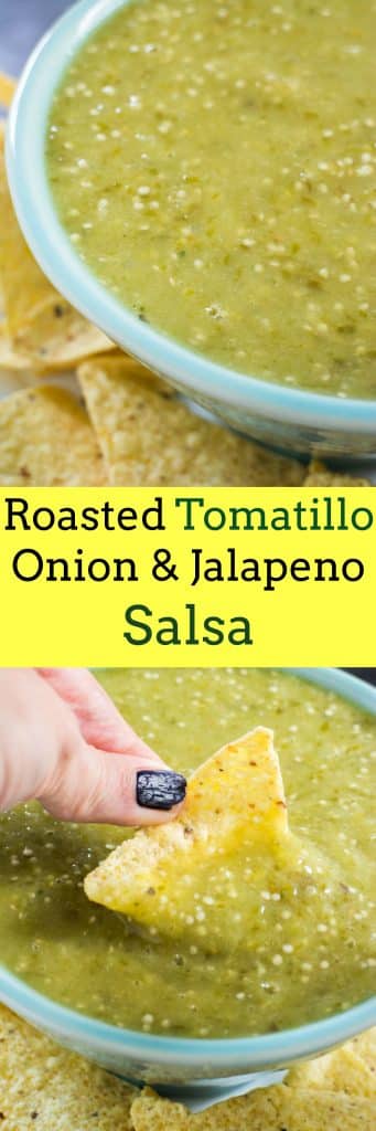 Roasted Tomatillo Salsa - Brooklyn Farm Girl