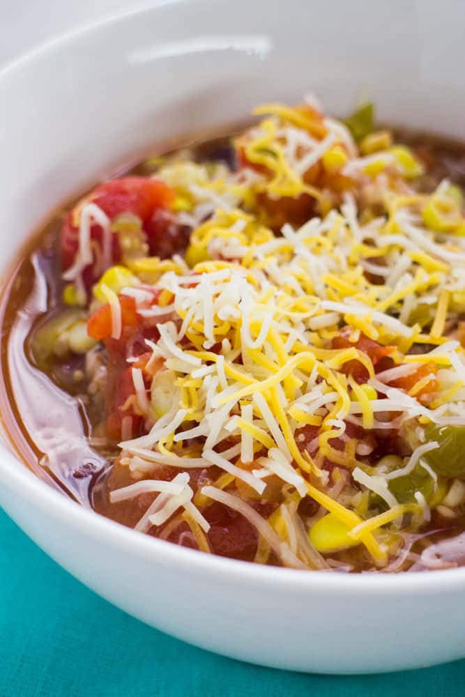 This vegetarian recipe for Slow Cooker Tomatillo Soup is a comforting meal filled with a hearty blend of black beans, rice, healthy vegetables and seasonings, all cooked to perfection. A comforting soup that you can feel good about eating!