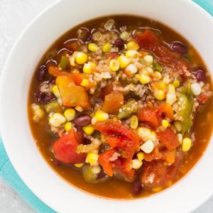 Easy Slow Cooker Taco Soup - Brooklyn Farm Girl