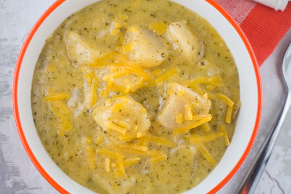 Slow Cooker Broccoli Potato Cheese Soup Brooklyn Farm Girl