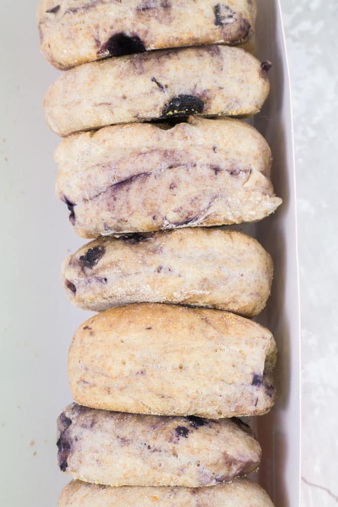 You're going to love this delicious Blueberry English Muffins recipe! These are even better than the store bought muffins because they're homemade! If you've never made homemade English Muffins before don't worry - they're easy to make!