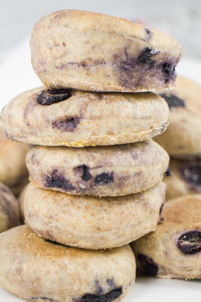 You're going to love this delicious Blueberry English Muffins recipe! These are even better than the store bought muffins because they're homemade! If you've never made homemade English Muffins before don't worry - they're easy to make!