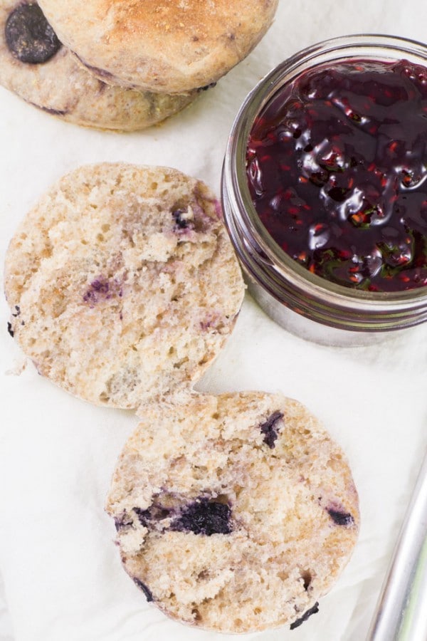 Blueberry English Muffins Brooklyn Farm Girl